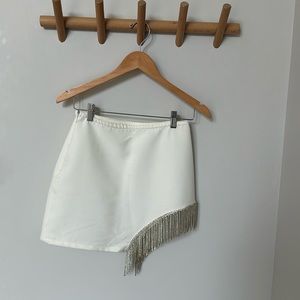 12th Tribe Rhinestone Fringe Skirt - Size S